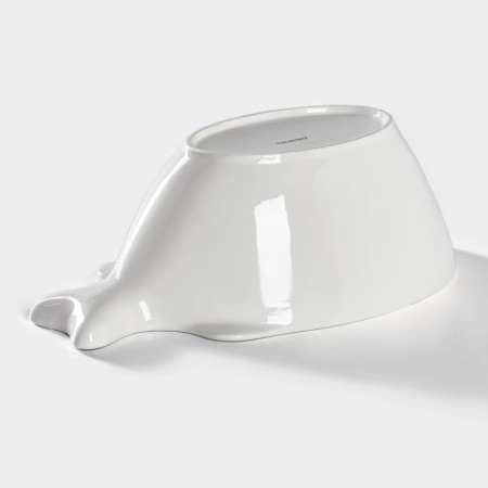 Porcelain salad magistro "fish", 2 l, 31 × 17 × 10.5 cm, white color-3