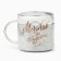 New Year! New Year's ceramic mug “Dream, everything will come true”, 350 ml, color gray color