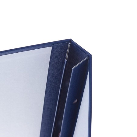 Folder "Master's dissertation" Bumvinyl, scallops/suture, without paper, blue color (capacity up to 300 sheets)-3