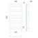 Terminus toweller Terminus "Sorento" P15, 500x1300 mm, chrome