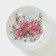 Porcelain plate "Pink flower", D = 24 cm