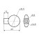 Turnip on the stem cylinder Bulat VC 01.04, chrome