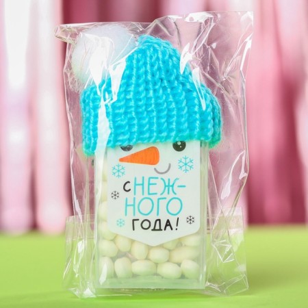 New Year! Drage sweets in a bank, with vitamin from the "snowy year", mint, 18 g.-6