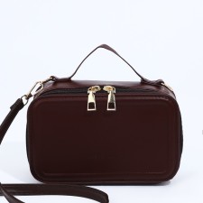 Bag Cross-Bodi with a zipper, black color