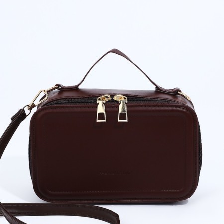 Bag Cross-Bodi with a zipper, black color