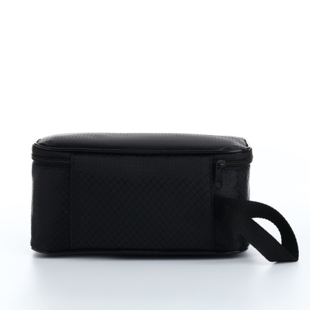 Cosmetic bag with lightning, black color-1