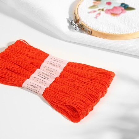 Muline threads, 8 ± 1 m, tangerine color No. 720-1