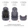 Car seats Siger "Star", ISOFIX LUX, group 1/2/3, Marengo