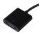 Adapter Luazon PL-001, HDMI-VGA, wire 0.2 m, black