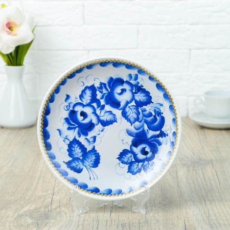 Decorative plate "Gzhel drawing", d = 20 cm-4