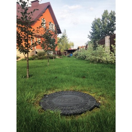 Sadovy Luke "Logo", D = 80 cm, plastic, black-2