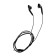 U19 headphones, wired, inserts, 1 m, jack 3.5 mm, black