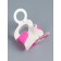 Folding box, with a bow and a pen, 13 x 6.5 x 4 cm, pink