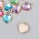 Decor for creativity Plastic for metal "Heart. Rhil" mix 1.6x2 cm