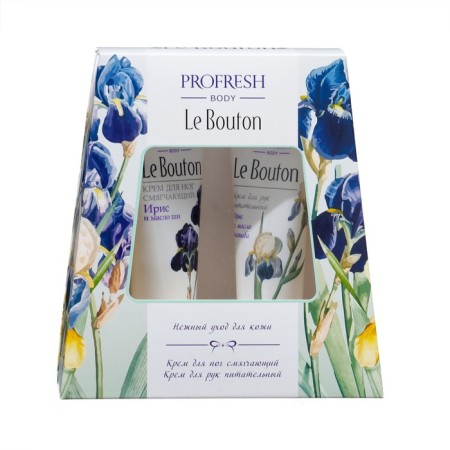 Gift set Le Bouton: hand cream, 75 ml + leg cream, 75 ml