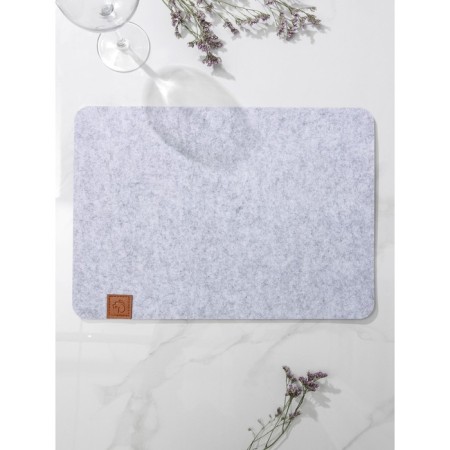 Serving napkin on the table "Gray", 44 × 32 cm, thickness 4 mm, color gray color-5