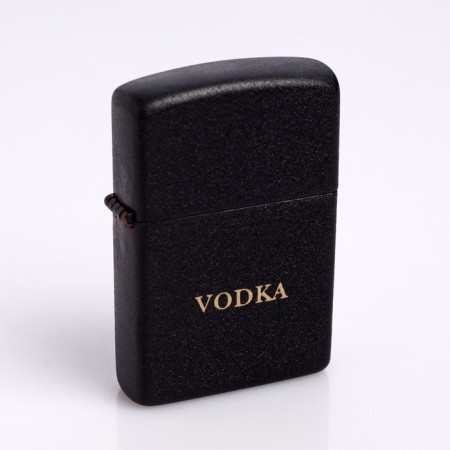 Lighter "Vodka" in a metal box, with silicon, gasoline
