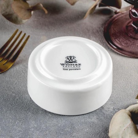 Porcelain salad Wilmax, d = 8.5 cm, white color-2