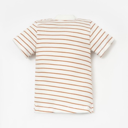 T-shirt T-shirt, I am Basic Line, height 74-80 cm, beige strip-4