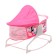 Musical cradle for newborns, pink color