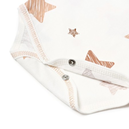Body Bloom Baby Stars with DL. Sleeve, p. 74 cm, milk-3