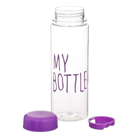 Water bottle, 500 ml, My Bottle, 19.5 x 6 cm, Czech in the kit, purple-3