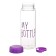 Water bottle, 500 ml, My Bottle, 19.5 x 6 cm, Czech in the kit, purple