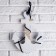 Interior anchor with a rope and a star, white-blue 5*23*32cm