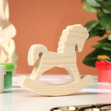 Harvesting for creativity "Swearing Kudryavaya Horse", 9.6x8.5x1.6, pine-1