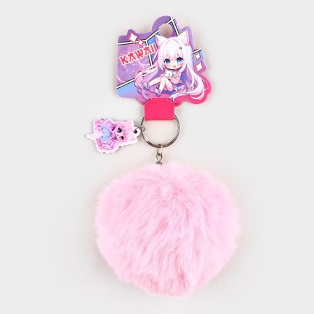 Fluffing keychain, children's "Kawaiii", 9 x 10 cm-1