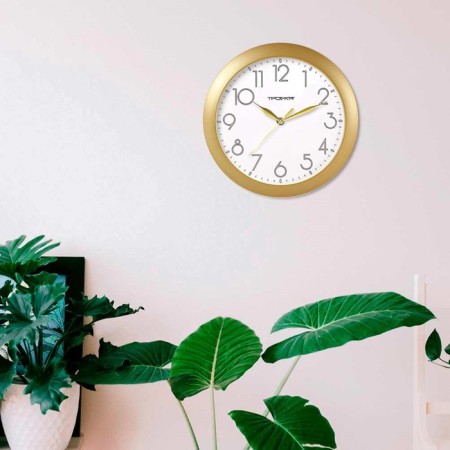 Wall clock, series: Classic, D-29 cm, golden rim-2