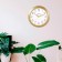 Wall clock, series: Classic, D-29 cm, golden rim