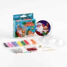 Christmas ball - do -it -yourself fresco for the New Year 