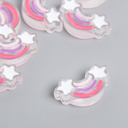 Acryl Busina "Rainbow with stars" 2.1x2.9x2.9 cm