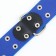 The collar of the clinker in 2 rows, 65 x 3.4 cm, Osh 50-60 cm, blue