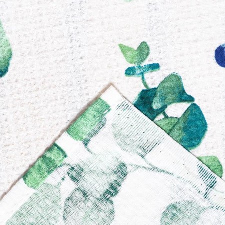 Bath sheet "Eucalypt" 150x180 ± 5 cm, 100% cotton, waffle canvas, 160 g/m2-3