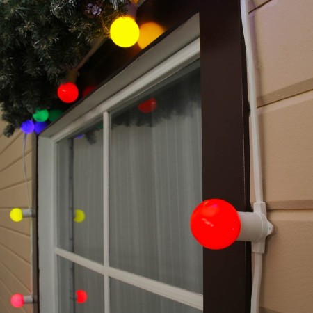 Girlyanda "Bels Light" 50 m, IP65, 2W, white rubber thread, step 40 cm, E27 (without lamps), 220 V-4