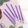 Candles for the cake "Classic" with a stand, 13 cm, 6 pcs, lilac
