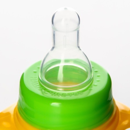 A bottle of feeding "Forest Friends", classic throat, 150 ml., 0 months, cylinder, with handles-3