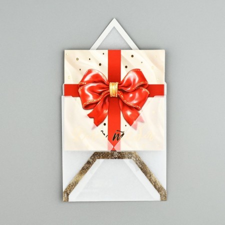 Postcard with an envelope "Balt", embossing, 7 x 7 cm-1