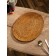 Rug -lamp lauded oval rattan, 40x30x0.5 cm