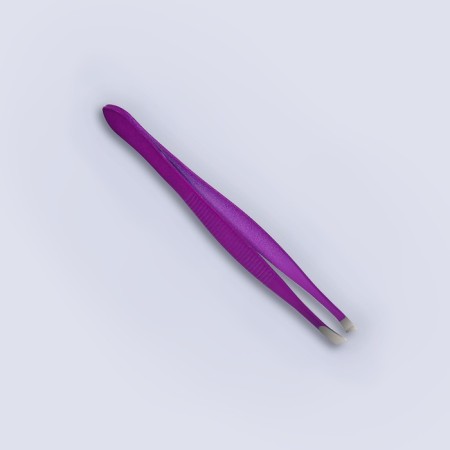 Pinzet begged, narrow, 9 cm, mix color-3