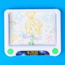 3D planet for drawing “Fixiki: fixed tablet”, neon markers, light effects, with cards