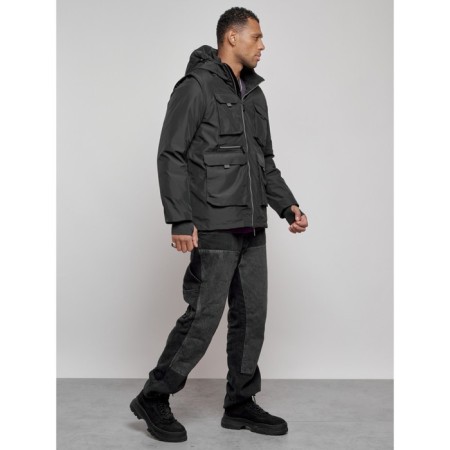 Luy jacket transformer male winter, size 48, black color-16