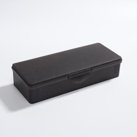 Organizer for manicure/cosmetic supplies, 18.8 × 7.1 × 4 cm, black translucent color-1
