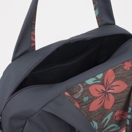 Sportivnaya bag with lightning with lining, external pocket, gray color-2
