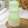A set of food containers, 3 pcs: 700 ml, 1 l, 1.5 l, color mix