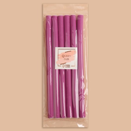 Bigudi "Boomerang", D = 1.5 cm, 24 cm, 6 pcs, color mix-8