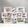 Photo frame plastic in 7 photos 10x10, 10x15 cm "Bird and rosehip" White 33.5x52 cm