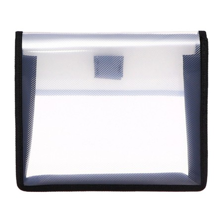 A5 notebook folder (230 x 190 x 50 mm), with Velcro valve, plastic/textiles, calligrata, "School"-4